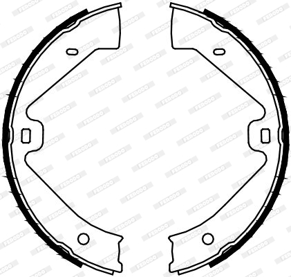 Brake Shoe Set, parking brake - FSB4129 FERODO