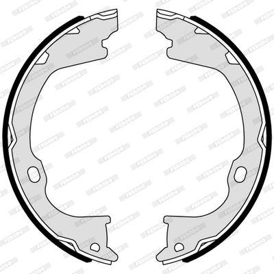 Brake Shoe Set, parking brake - FSB4169 FERODO