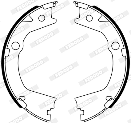 Brake Shoe Set - FSB4318 FERODO