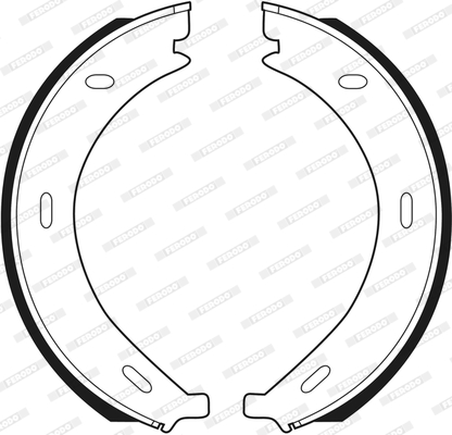 Brake Shoe Set, parking brake - FSB536 FERODO