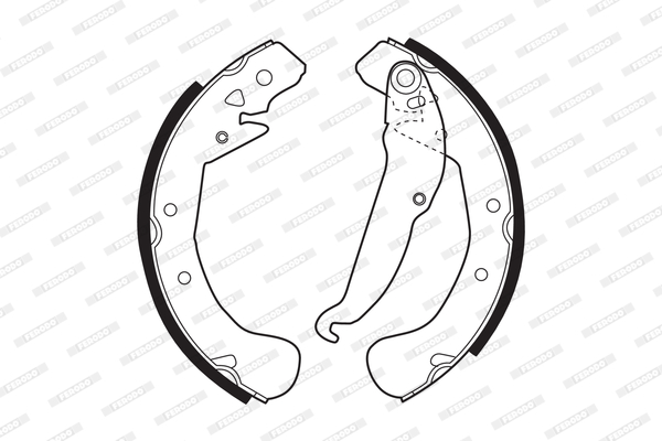 Brake Shoe Set - FSB545 FERODO