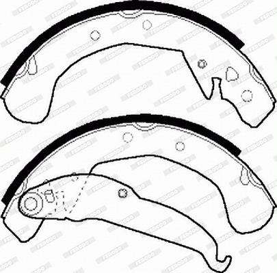 Brake Shoe Set - FSB545 FERODO