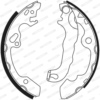 Brake Shoe Set - FSB565 FERODO