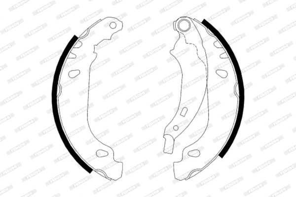 Brake Shoe Set - FSB584 FERODO