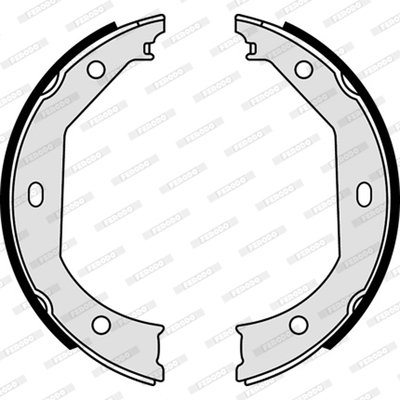 Brake Shoe Set, parking brake - FSB585 FERODO