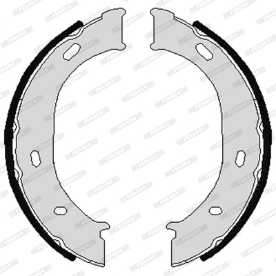 Brake Shoe Set, parking brake - FSB624 FERODO