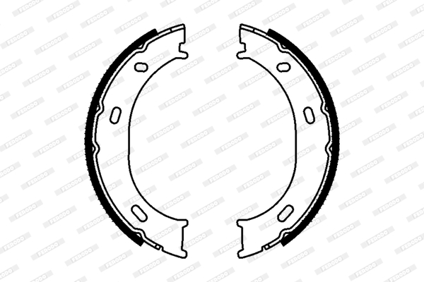 Brake Shoe Set, parking brake - FSB624 FERODO