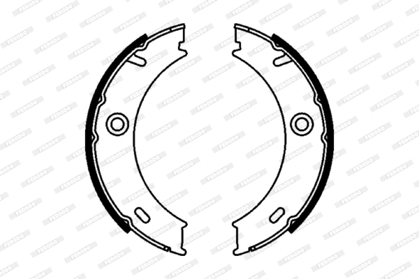 Brake Shoe Set, parking brake - FSB625 FERODO