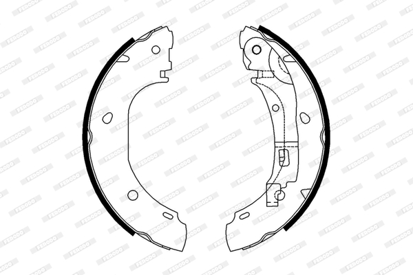 Brake Shoe Set - FSB652 FERODO