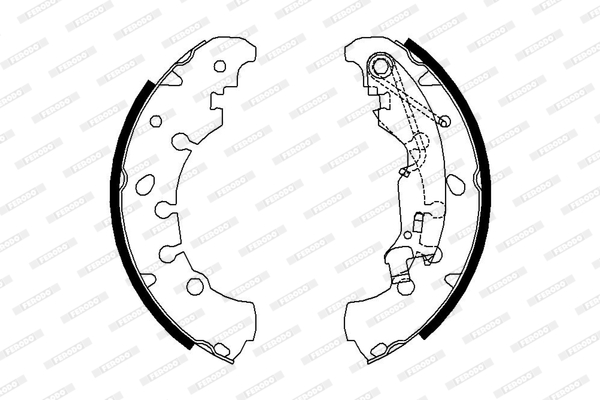 Bremsbackensatz - FSB681 FERODO
