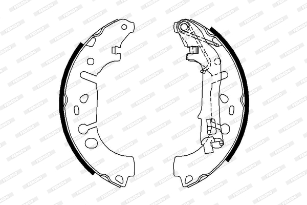 Brake Shoe Set - FSB682 FERODO