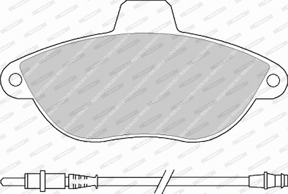 Kit pastiglie freno, Freno a disco - FVR1002 FERODO