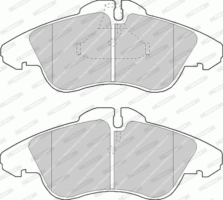 Brake Pad Set, disc brake - FVR1038 FERODO