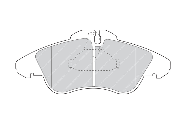 Brake Pad Set, disc brake - FVR1038 FERODO