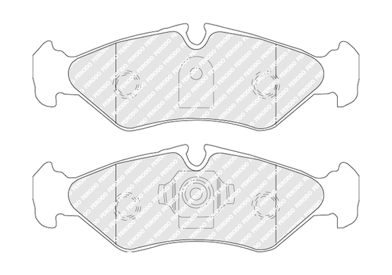 Brake Pad Set, disc brake - FVR1039 FERODO