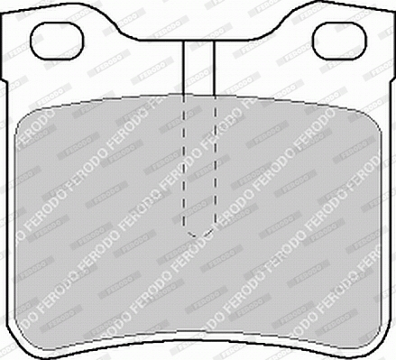 Brake Pad Set, disc brake - FVR1044 FERODO