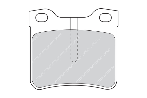 Brake Pad Set, disc brake - FVR1044 FERODO