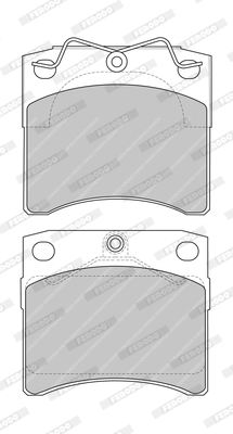 Brake Pad Set, disc brake - FVR1131 FERODO