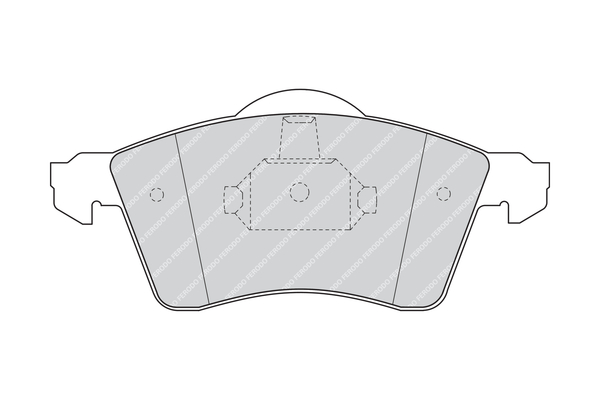 Brake Pad Set, disc brake - FVR1163 FERODO