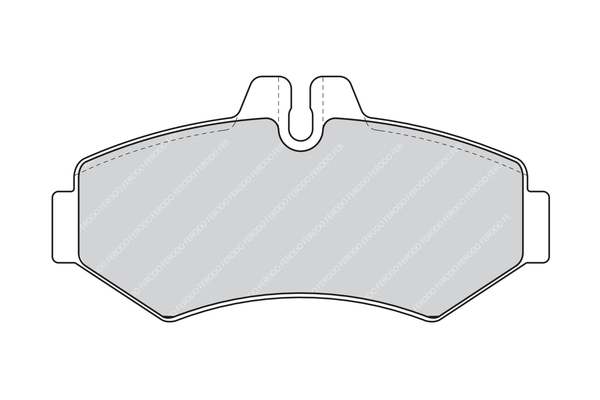 Brake Pad Set, disc brake - FVR1306 FERODO