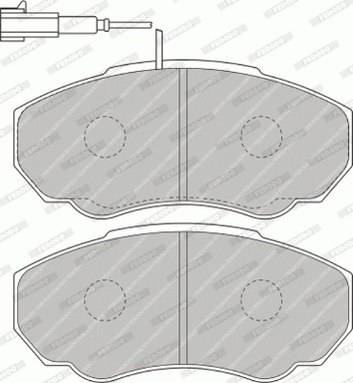 Brake Pad Set, disc brake - FVR1478 FERODO