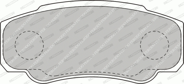 Brake Pad Set, disc brake - FVR1480 FERODO