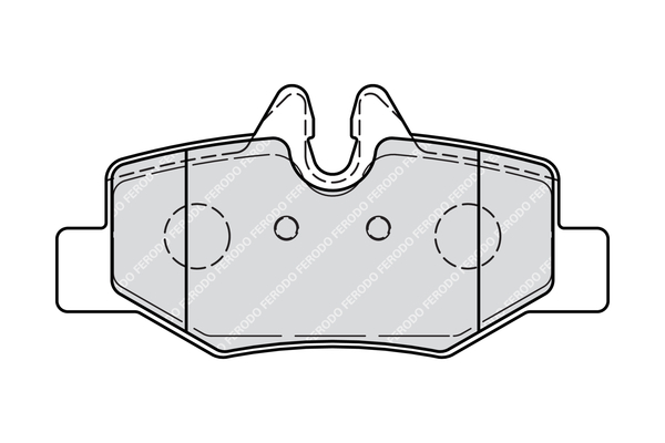 Brake Pad Set, disc brake - FVR1494 FERODO