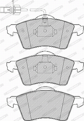 Brake Pad Set, disc brake - FVR1518 FERODO