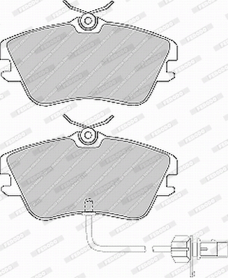 Brake Pad Set, disc brake - FVR1519 FERODO
