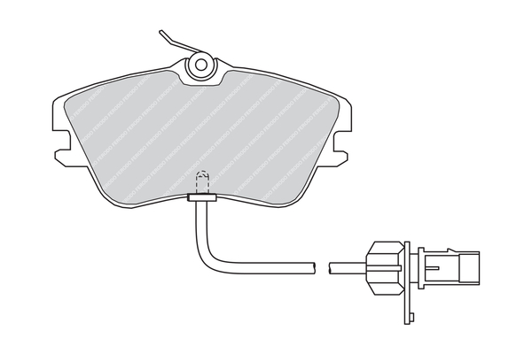 Brake Pad Set, disc brake - FVR1519 FERODO
