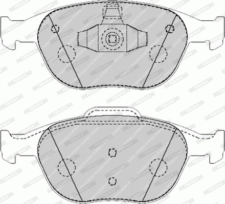 Brake Pad Set, disc brake - FVR1568 FERODO