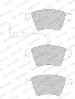 Brake Pad Set, disc brake - FVR1642 FERODO