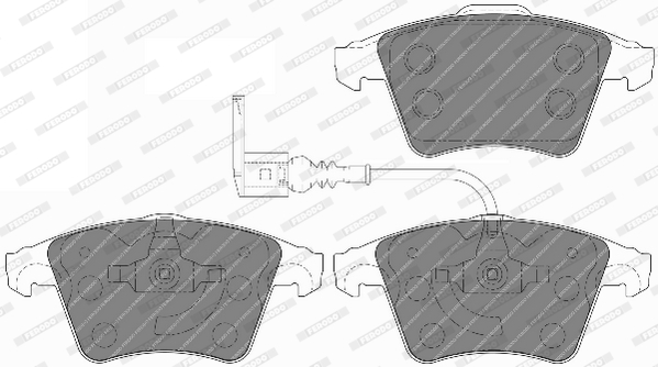 Brake Pad Set, disc brake - FVR1643 FERODO