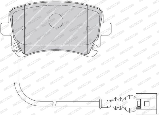 Brake Pad Set, disc brake - FVR1644 FERODO