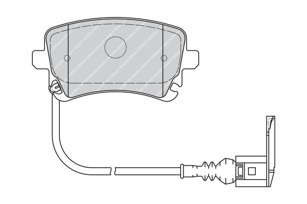 Brake Pad Set, disc brake - FVR1644 FERODO