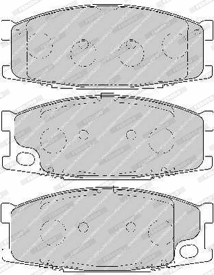 Brake Pad Set, disc brake - FVR1701 FERODO