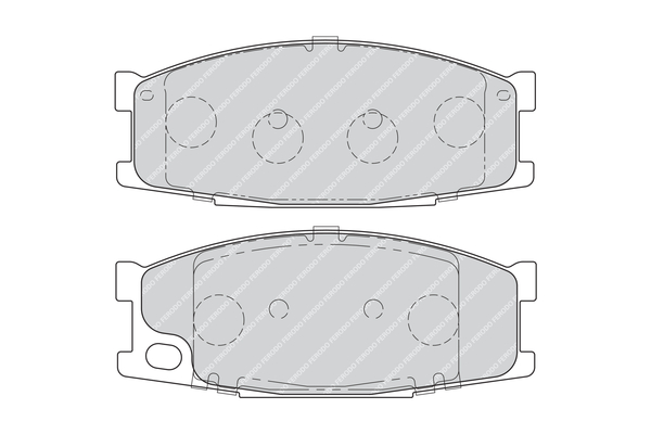 Brake Pad Set, disc brake - FVR1701 FERODO