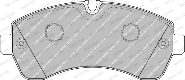 Brake Pad Set, disc brake - FVR1777 FERODO