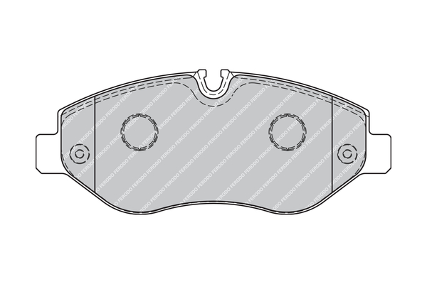 Brake Pad Set, disc brake - FVR1778 FERODO