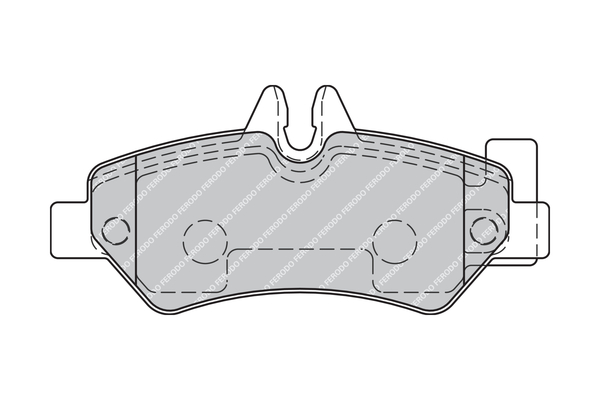 Brake Pad Set, disc brake - FVR1780 FERODO