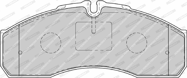 Brake Pad Set, disc brake - FVR1791 FERODO