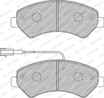 Brake Pad Set, disc brake - FVR1926 FERODO