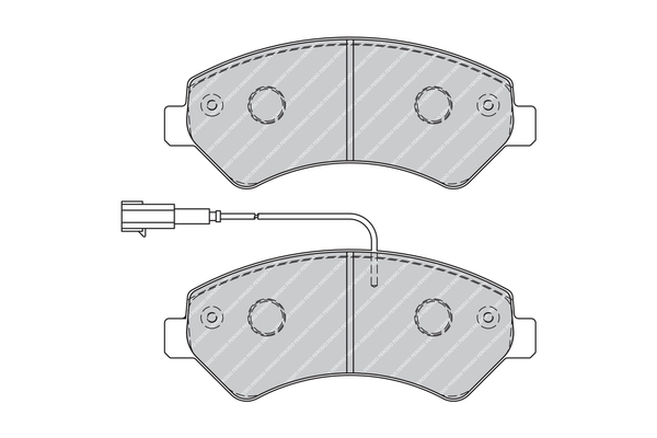 Brake Pad Set, disc brake - FVR1926 FERODO