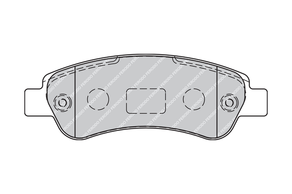 Brake Pad Set, disc brake - FVR1927 FERODO
