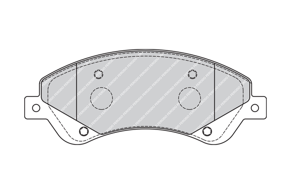Brake Pad Set, disc brake - FVR1929 FERODO