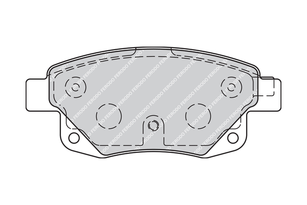 Brake Pad Set, disc brake - FVR1930 FERODO