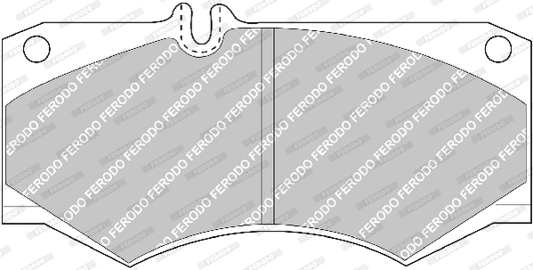 Brake Pad Set, disc brake - FVR239 FERODO