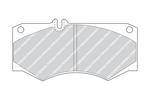 Brake Pad Set, disc brake - FVR239 FERODO