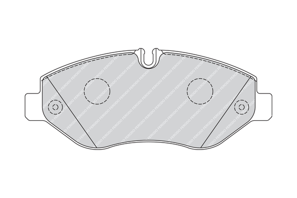Комплект тормозных колодок, дисковый тормоз - FVR4036 FERODO