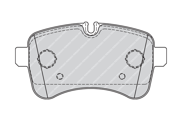 Brake Pad Set, disc brake - FVR4037 FERODO